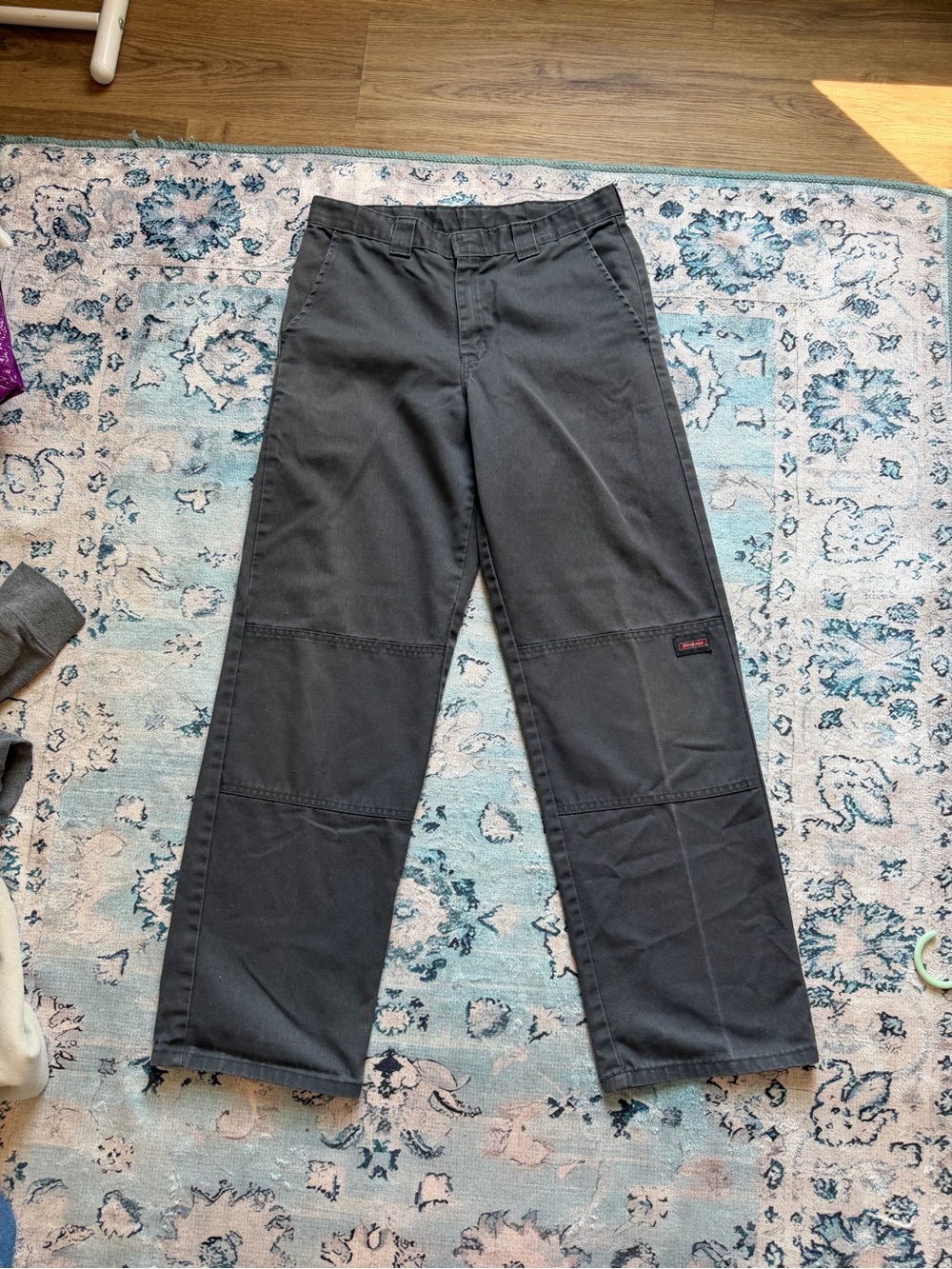 Dickies Black Straight Cargo Work Pants